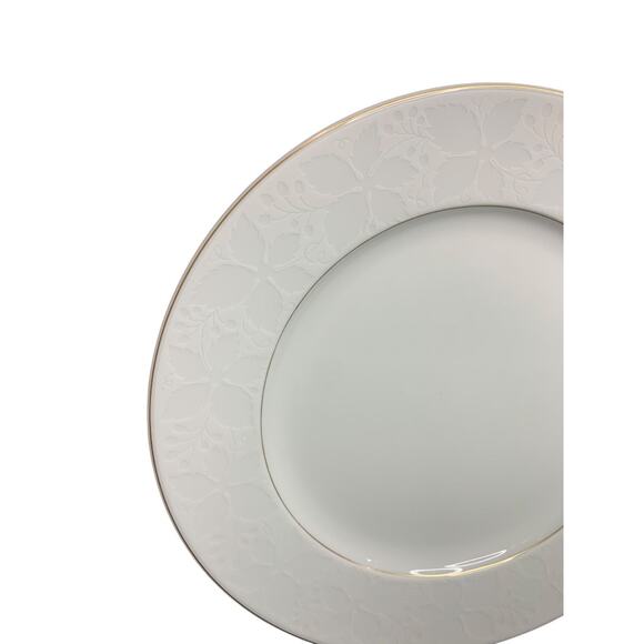 Rosenthal Germany White Velvet Gold Trim 10.5 Inch Dinner Plate - Picture 2 of 6
